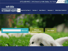 Tablet Screenshot of northdallasvet.com